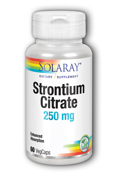 Solaray: BioCitrate Strontium 60 Vcp 250mg