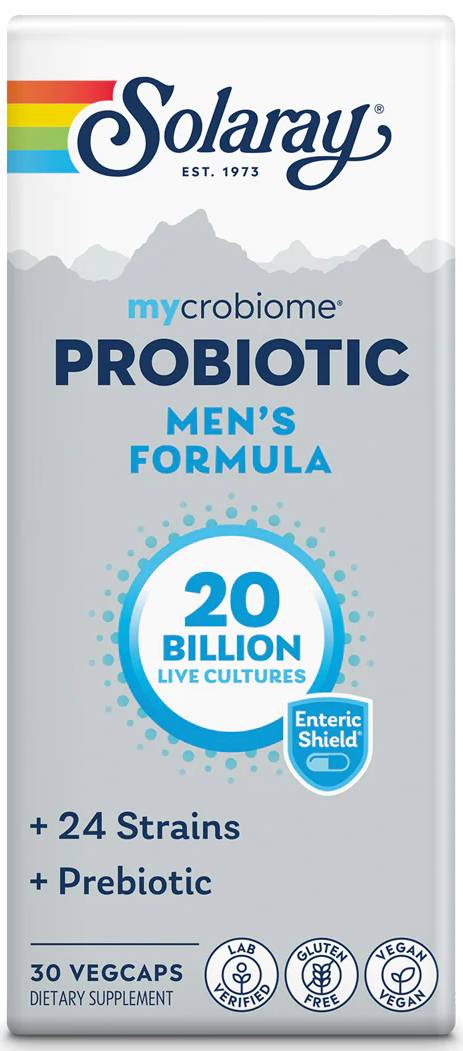 Solaray: Mycrobiome Probiotic Men's Formula, 30 Bn, 24 Strain Once Daily 30 ct