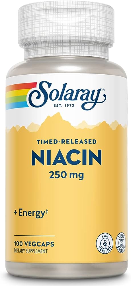 Solaray: Niacin 250mg Two-Stage Time-Release 100 Vcaps