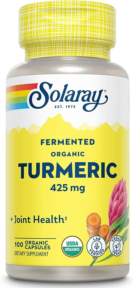 Solaray: Organically Grown Fermented Turmeric Root 100 ct Vcp