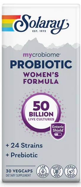 Solaray: Mycrobiome Probiotic Women's Formula, 50 Bn, 24 Strain Once Daily 30 ct