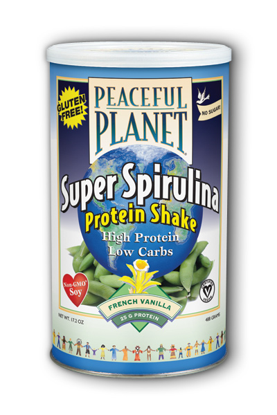 Veglife: Peaceful Planet Super Spirulina Protein Shake 17.2oz  Powder