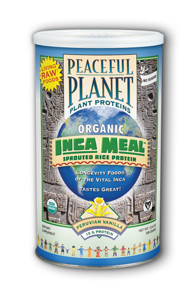 VegLife: Inca Meal Sprouted Rice Protein Organic Peruvian Vanilla 12.6 oz