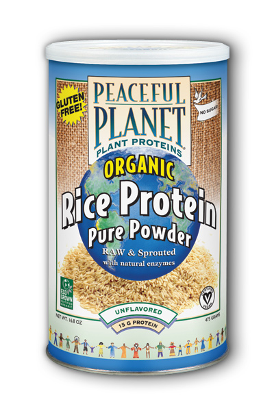Veglife: Organic Rice Protein Pure Powder 16.8 oz Powder
