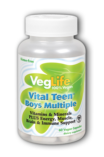 Veglife: Vital Teen Boys Multiple 60 Vegan Capsules