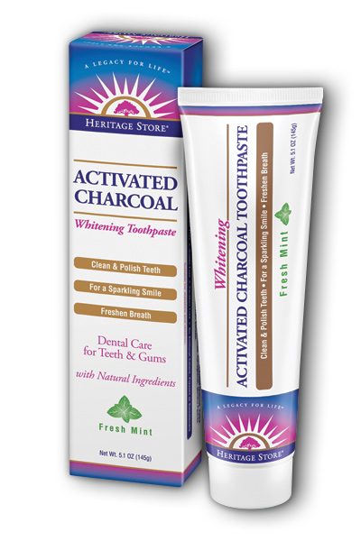 Heritage Store: Activated Charcoal Toothpaste 5.1oz