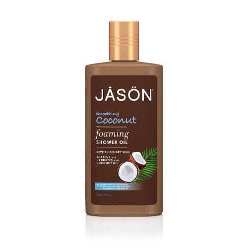 JASON NATURAL PRODUCTS: Smoothing Coconut Foaming Shower Oil 10 oz