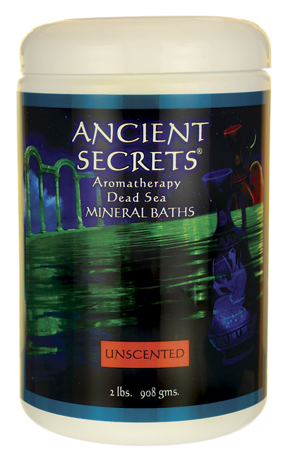 ANCIENT SECRETS: Dead Sea Bath Salts Unscented 1 lb