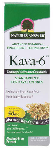 NATURE'S ANSWER: Kava 6 AF Extract 1 oz