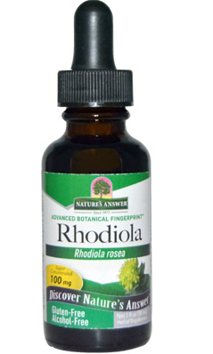 NATURE'S ANSWER: Rhodiola Root Extract Alcohol Free 1 oz