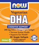 NOW: Vegetarian DHA 200mg 90 Veggie Softgel