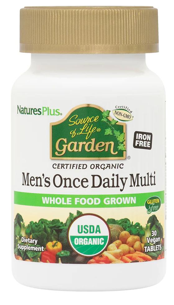 Natures Plus: Garden or Life Mens Once Daily Multi Tablet Vegan 90 tabs