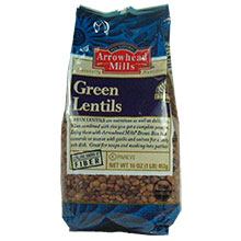 LENTILS,OG,GREEN Case of 12 / 1# from Arrowhead Mills