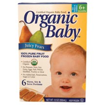 Organic Baby: Frz,og,pears 12 OZ