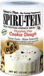 Spirutein Chocolate Chip Cookie Dough 1.2 oz x 8 Packets from Natures Plus