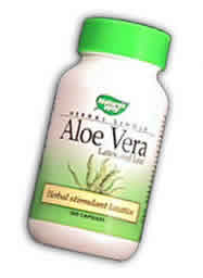 Aloe vera leaves, 100 caps