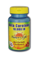 Beta carotene 10,000 iu, 100 tablets