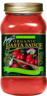 SAUCE ORGANIC MARINARA LOW/SODIUM - 6 / 24.5 OZ from AMY'S