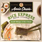 RICE EXPRESS,SUSHI WRAP&RC Case of 6 / 8.1 OZ from Annie Chuns