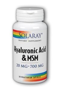 Hyaluronic Acid plus MSM 30ct from Solaray