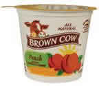 Whl mlk ygrt,peach Case of 12 / 6 OZ from Brown Cow West Inc