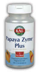 Papaya Zyme Plus 100ct 200mg from Kal