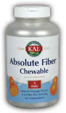 Absolute Fiber Orange Chew 60ct 2g from Kal