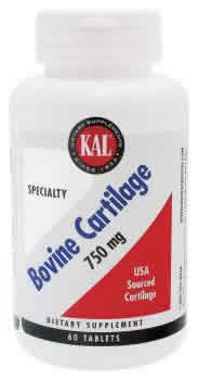 Bovine Cartilage 60ct 750mg from Kal