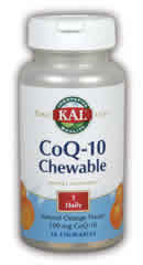 Coenzyme Q10 100 mg Orange Chewable 30ct 100mg from Kal