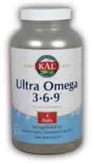 Ultra Omega 3-6-9 Borage Fish Flax 200ct  Softgel from KAL