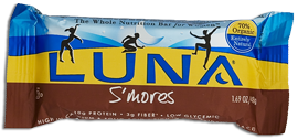 Luna bar,og,s'mores Case of 15 / 1.69 OZ from Clif Bar