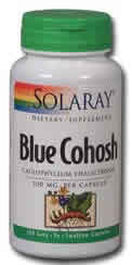 Blue Cohosh Root 100ct 500mg from Solaray