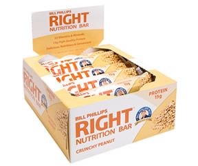 Bill phillips right nutrition - Right bar peanut crunch 12  bx 1