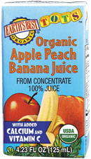 Juice,og,apl peach banana Case of 11 / 4 4.23OZ from Earths Best (Hain)