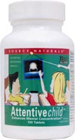 Attentive Child 60 Tabs from SOURCE NATURALS