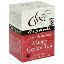 Tea,og,mango ceylon,decaf Case of 1 / 16 CT from Choice Organic Teas