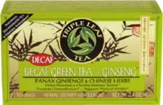 Tea,decaf green ginseng Case of 1 / 20 BAG from Triple Leaf Tea