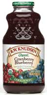 JUICE,OG,CRANBRY BLUEBERY Case of 12 / 32 OZ from Knudsen R W