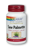 Solaray - Saw palmetto berry extract 120ct 160mg