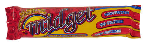 Midget Bar Peanut Butter Crisp 8/Box from Galaxy Brands