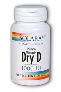 Vitamin Dry D 1000 IU 60 vegicaps from Solaray