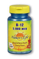Natures life - Vitamin b-12 5000mcg 50ct