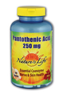 Pantothenic acid, 250 mg, 250ct