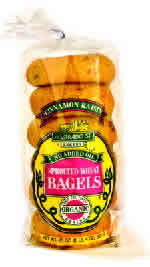 BAGEL ORGANIC SPROUTED RAISIN Case of 6 / 20 OZ from Alvarado Street Bakery