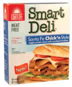 FAT FREE SMART DELI SLICE CHICKEN Case of 12 / 5.5 OZ from Light Life Foods