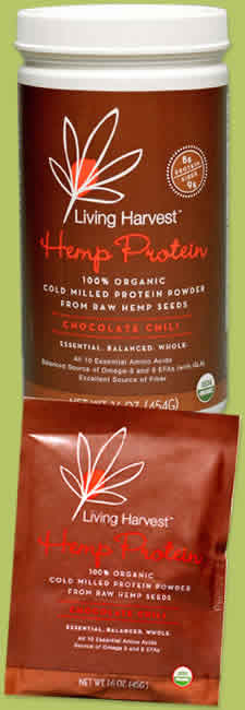 HEMP PROTEIN,OG,CHOC CHIL Case of 1 / 16 OZ from Living Harvest