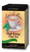 Laci Le Beau High Energy Chai Tea w/Green Tea & Ginseng 15 bags from NATROL