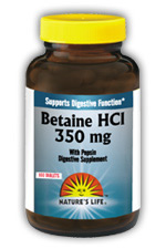 Betaine HCL, 350 mg 250ct from Natures Life