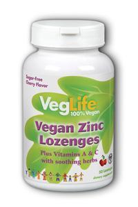 Vegan Zinc Lozenge 50ct from Veglife