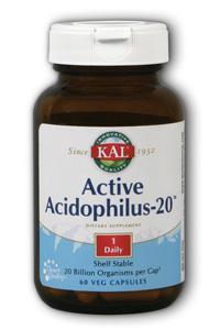 Active Acidophilus 20 Billion 60 Vegetarian Caps from Kal